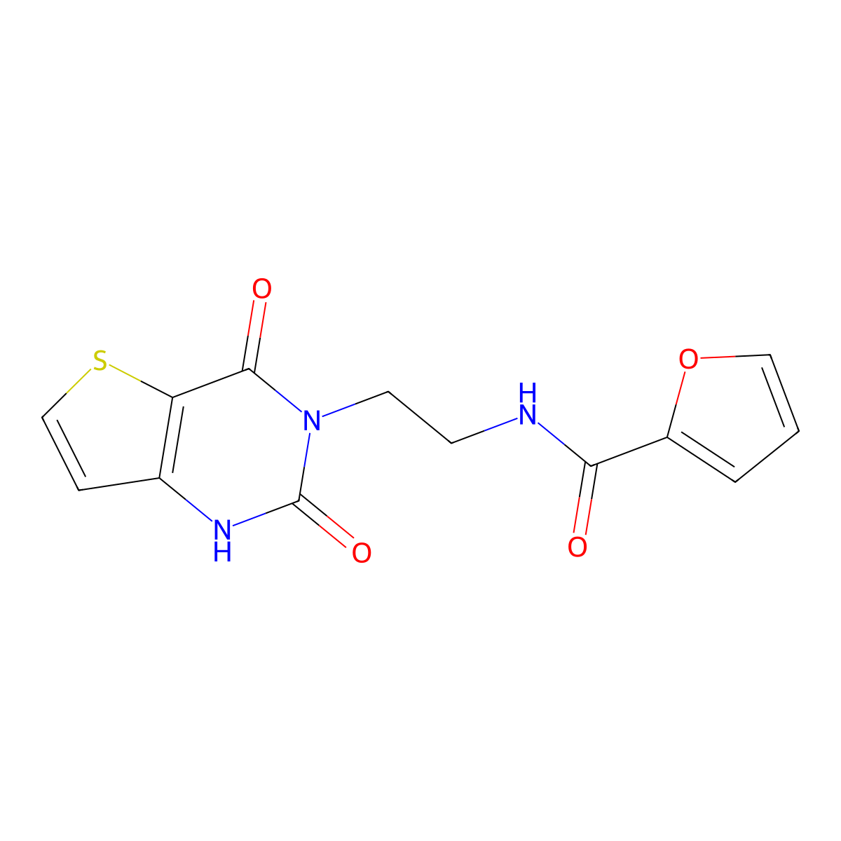 N-(2-(2,4-dioxo-1,2-dihydrothieno[3,2-d]pyrimidin-3(4H)-yl)ethyl)furan-2-carboxamide molecular structure, CAS 1903169-49-2