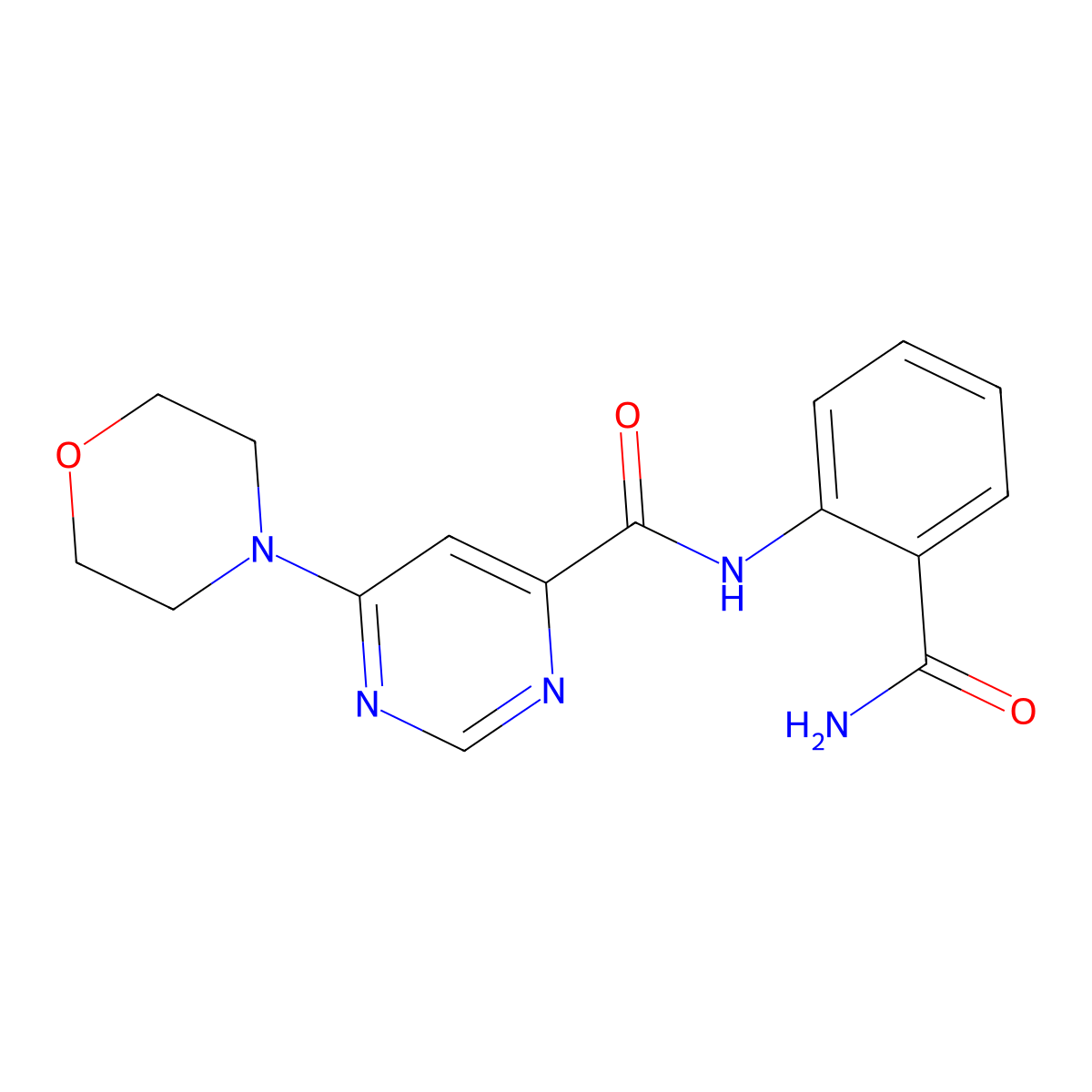 N-(2-carbamoylphenyl)-6-morpholinopyrimidine-4-carboxamide molecular structure, CAS 1903188-19-1