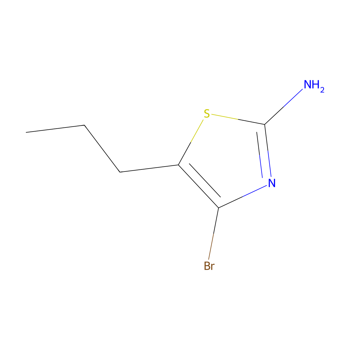 4-Bromo-5-propylthiazol-2-amine molecular structure, CAS 1903201-88-6