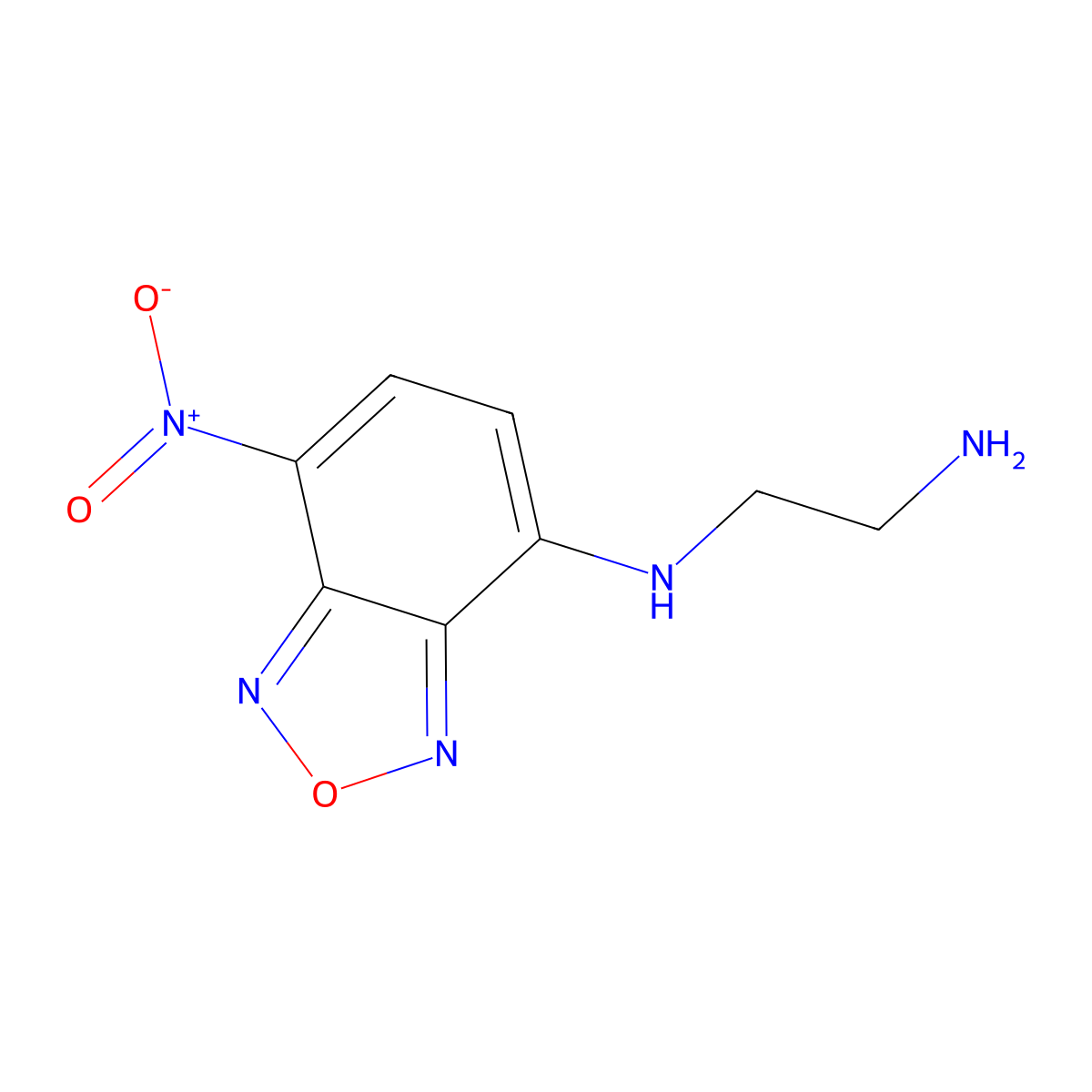 N1-(7-Nitrobenzo[c][1,2,5]oxadiazol-4-yl)ethane-1,2-diamine molecular structure, CAS 190324-44-8