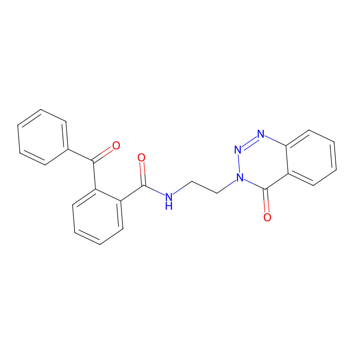 2-benzoyl-N-(2-(4-oxobenzo[d][1,2,3]triazin-3(4H)-yl)ethyl)benzamide molecular structure, CAS 1903247-07-3