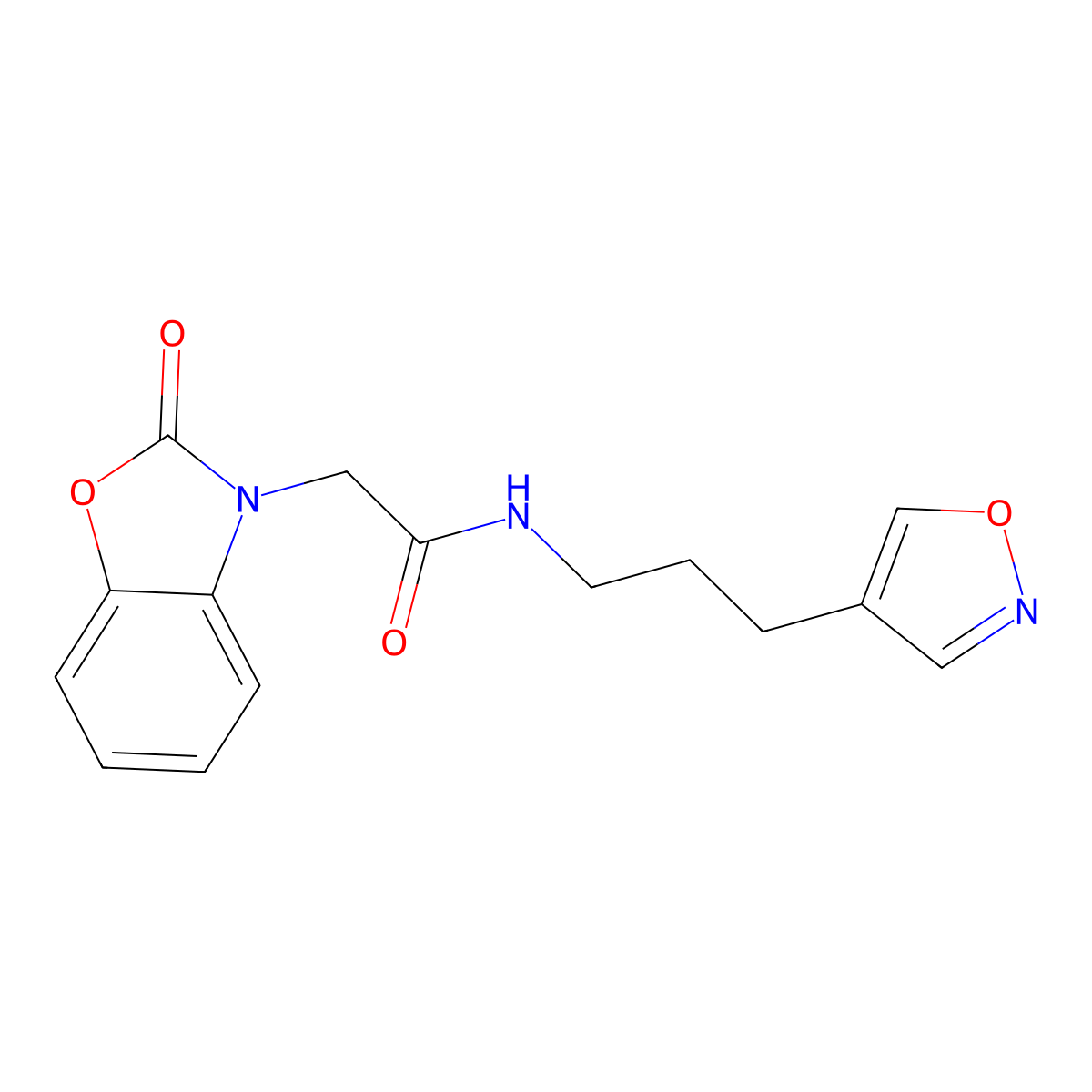 N-(3-(isoxazol-4-yl)propyl)-2-(2-oxobenzo[d]oxazol-3(2H)-yl)acetamide molecular structure, CAS 1903248-07-6