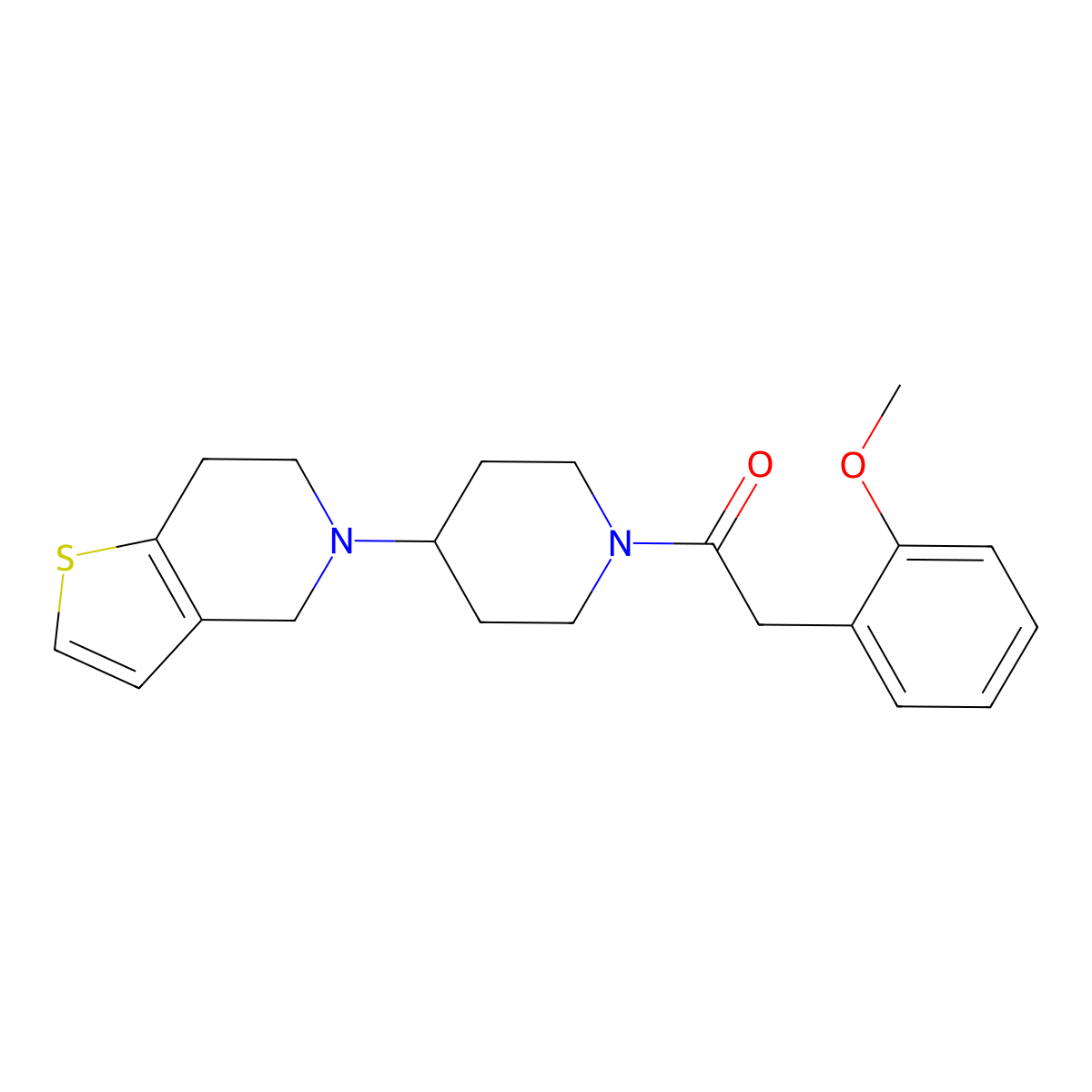 1-(4-(6,7-dihydrothieno[3,2-c]pyridin-5(4H)-yl)piperidin-1-yl)-2-(2-methoxyphenyl)ethanone molecular structure, CAS 1903258-49-0