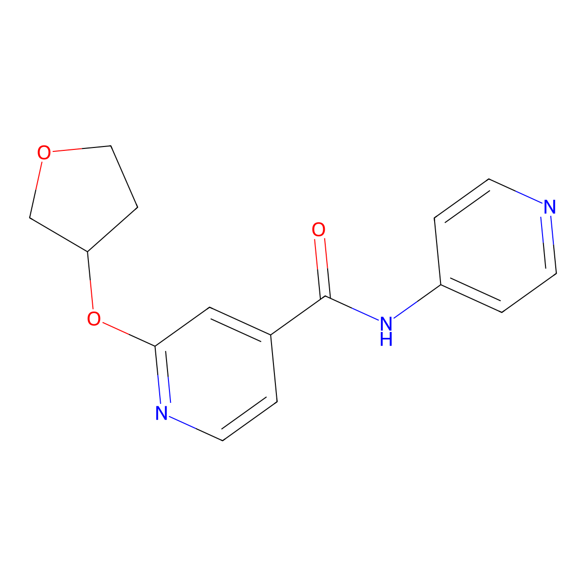 N-(pyridin-4-yl)-2-((tetrahydrofuran-3-yl)oxy)isonicotinamide molecular structure, CAS 1903266-73-8