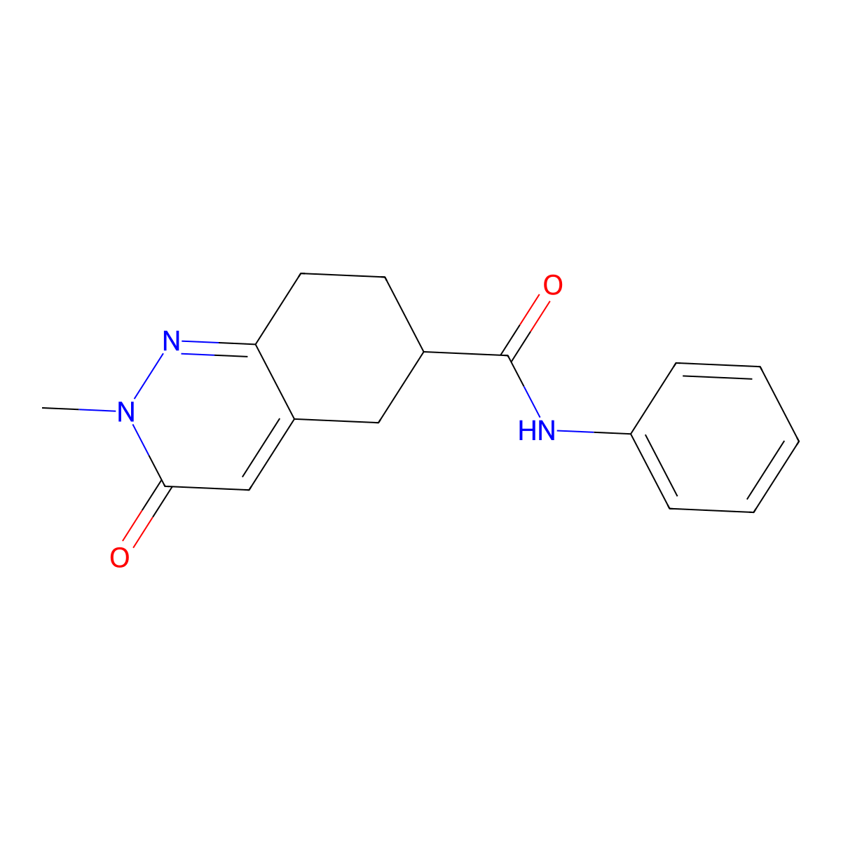 2-methyl-3-oxo-N-phenyl-2,3,5,6,7,8-hexahydrocinnoline-6-carboxamide molecular structure, CAS 1903284-29-6