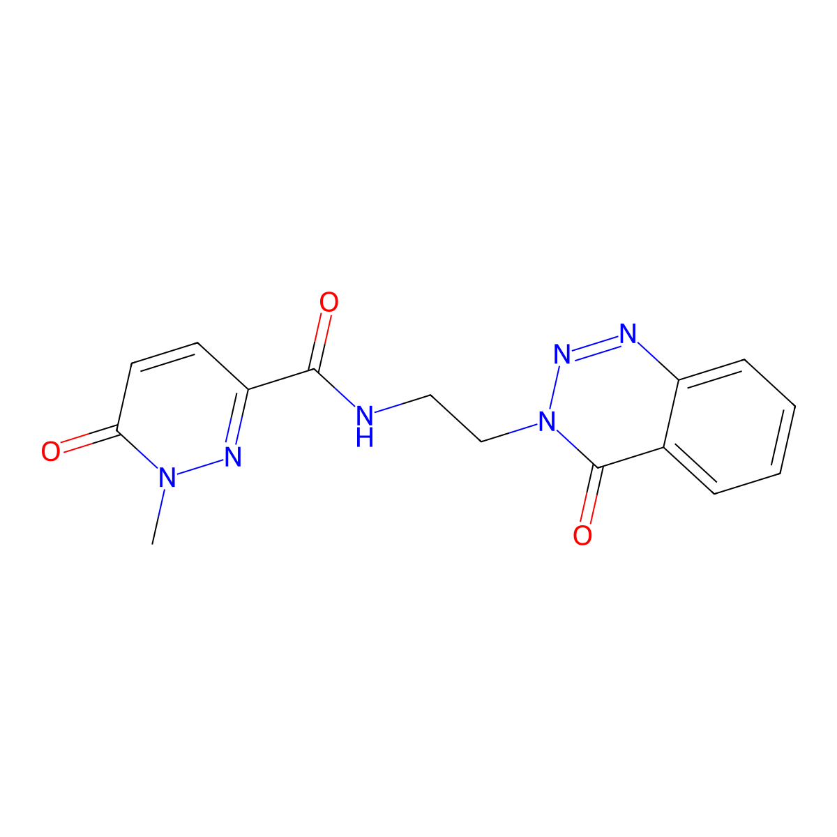 1-methyl-6-oxo-N-(2-(4-oxobenzo[d][1,2,3]triazin-3(4H)-yl)ethyl)-1,6-dihydropyridazine-3-carboxamide molecular structure, CAS 1903289-71-3