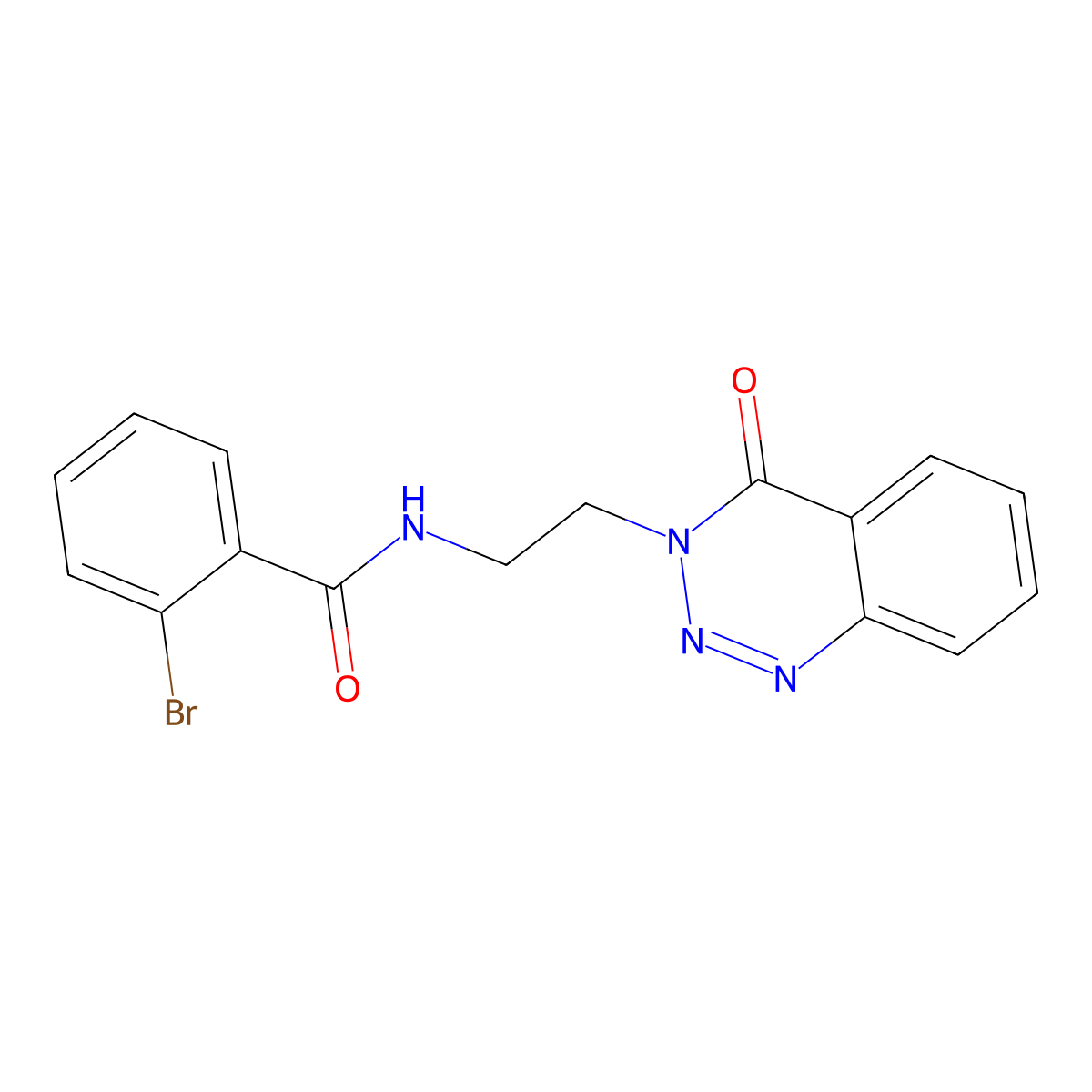 2-bromo-N-(2-(4-oxobenzo[d][1,2,3]triazin-3(4H)-yl)ethyl)benzamide molecular structure, CAS 1903289-77-9