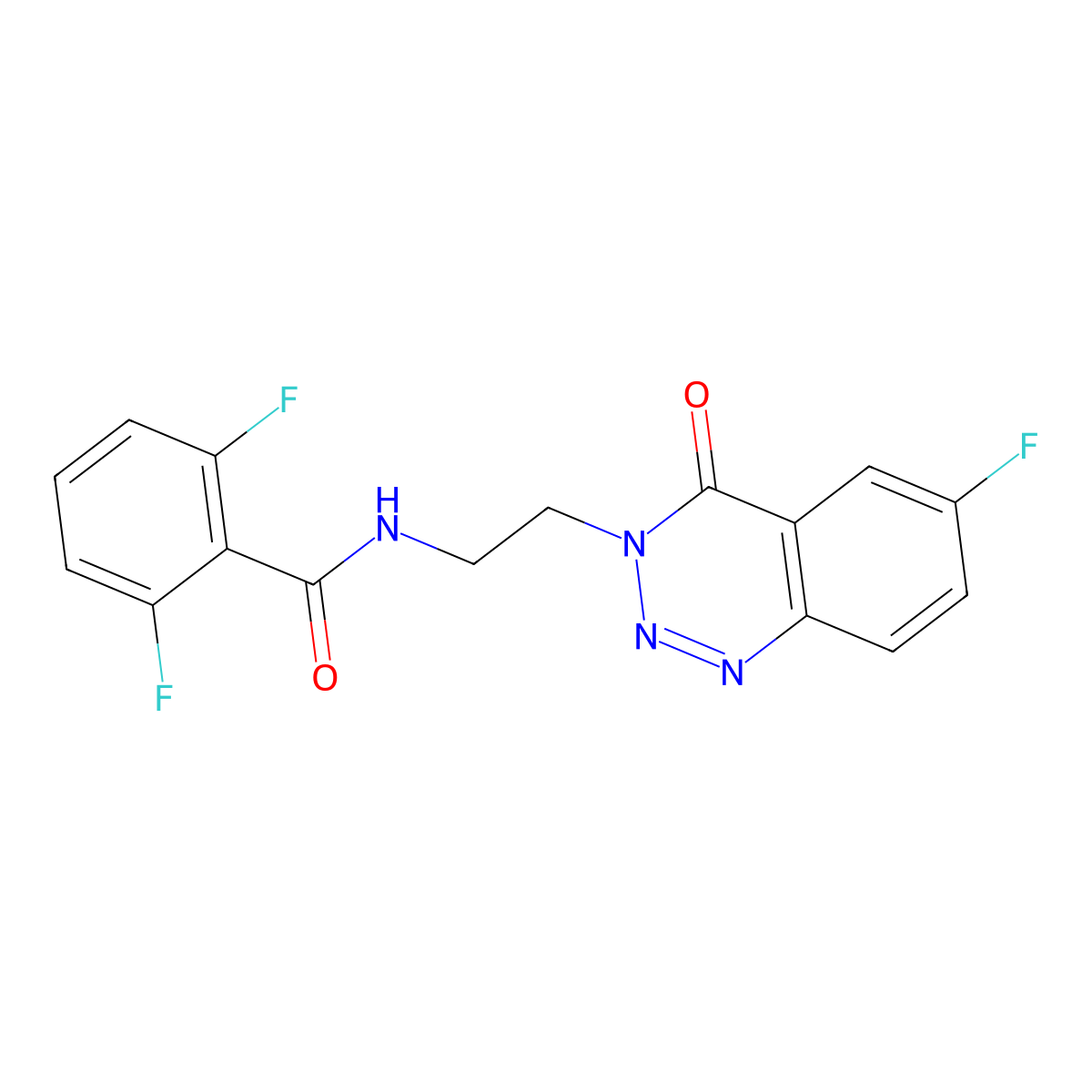 2,6-difluoro-N-(2-(6-fluoro-4-oxobenzo[d][1,2,3]triazin-3(4H)-yl)ethyl)benzamide molecular structure, CAS 1903290-22-1