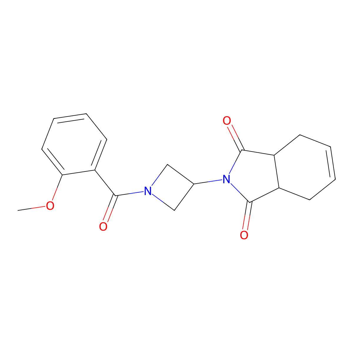 2-(1-(2-methoxybenzoyl)azetidin-3-yl)-3a,4,7,7a-tetrahydro-1H-isoindole-1,3(2H)-dione molecular structure, CAS 1903297-79-9
