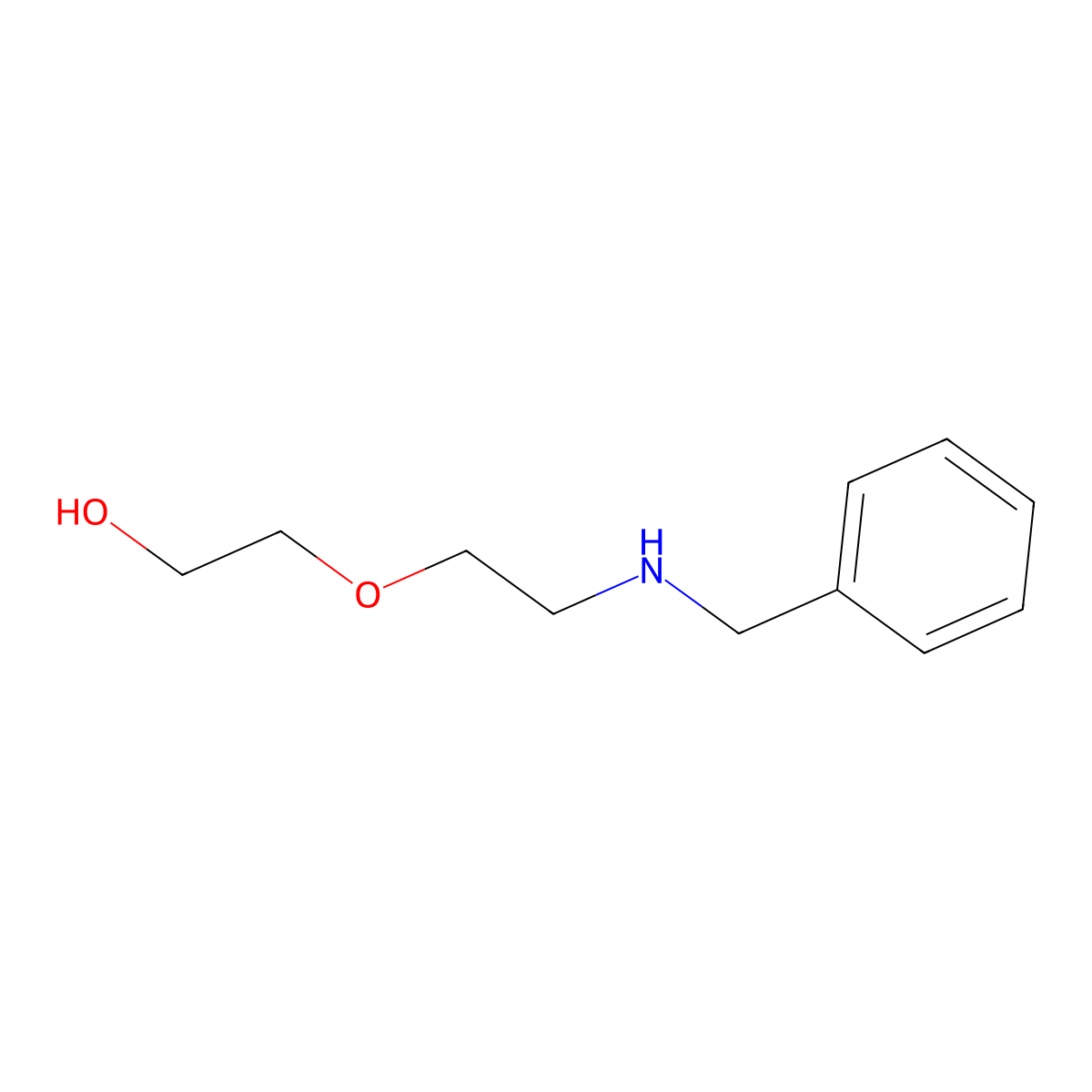 2-(2-(Benzylamino)ethoxy)ethanol molecular structure, CAS 190330-64-4