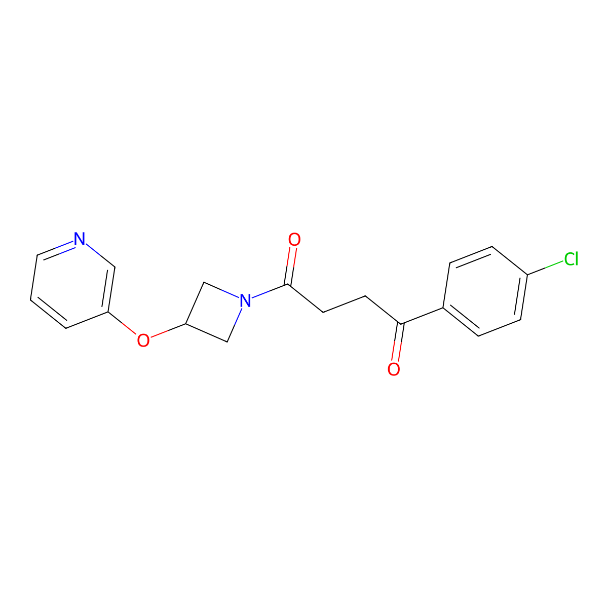1-(4-Chlorophenyl)-4-[3-(pyridin-3-yloxy)azetidin-1-yl]butane-1,4-dione molecular structure, CAS 1903304-28-8