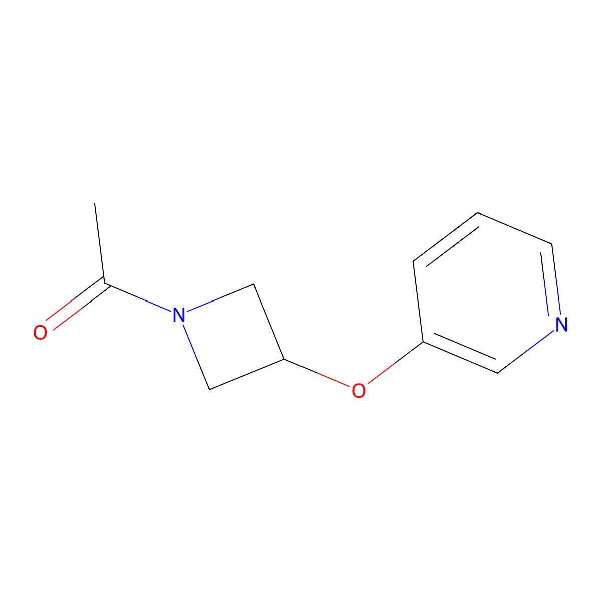 1-[3-(Pyridin-3-yloxy)azetidin-1-yl]ethan-1-one molecular structure, CAS 1903304-34-6