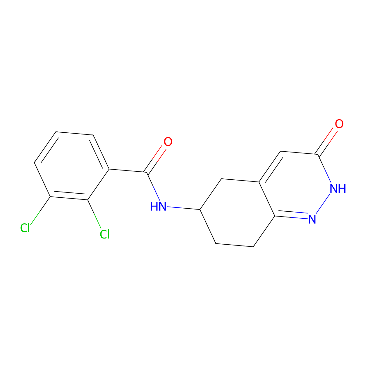 2,3-dichloro-N-(3-oxo-2,3,5,6,7,8-hexahydrocinnolin-6-yl)benzamide molecular structure, CAS 1903306-63-7