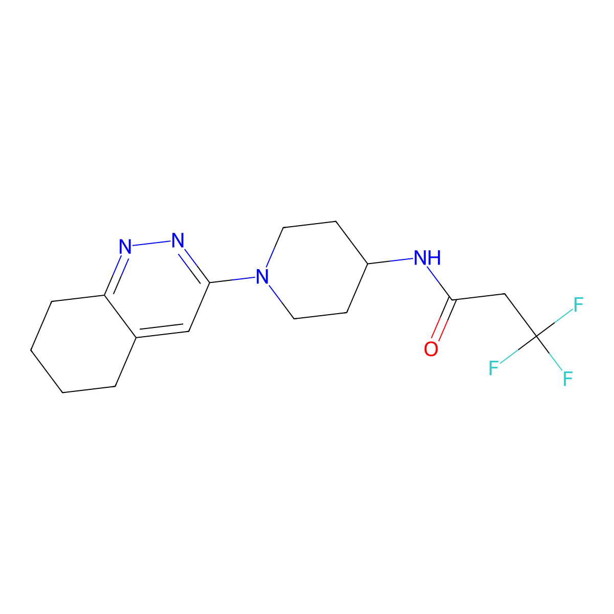 3,3,3-trifluoro-N-[1-(5,6,7,8-tetrahydrocinnolin-3-yl)piperidin-4-yl]propanamide molecular structure, CAS 1903307-29-8