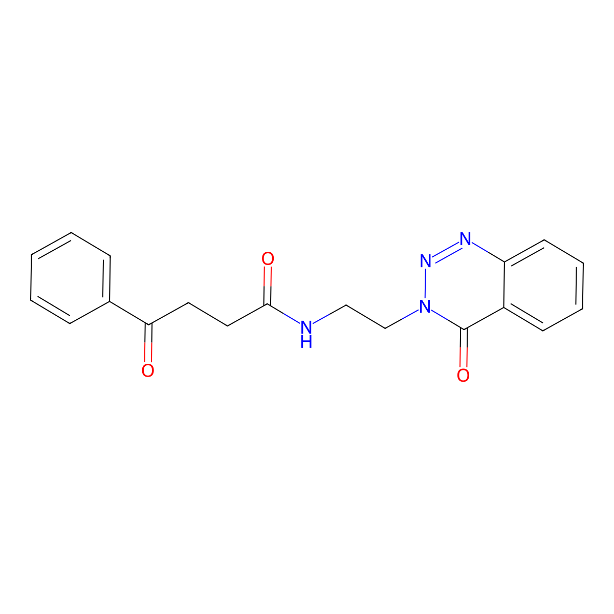 4-oxo-N-(2-(4-oxobenzo[d][1,2,3]triazin-3(4H)-yl)ethyl)-4-phenylbutanamide molecular structure, CAS 1903307-56-1