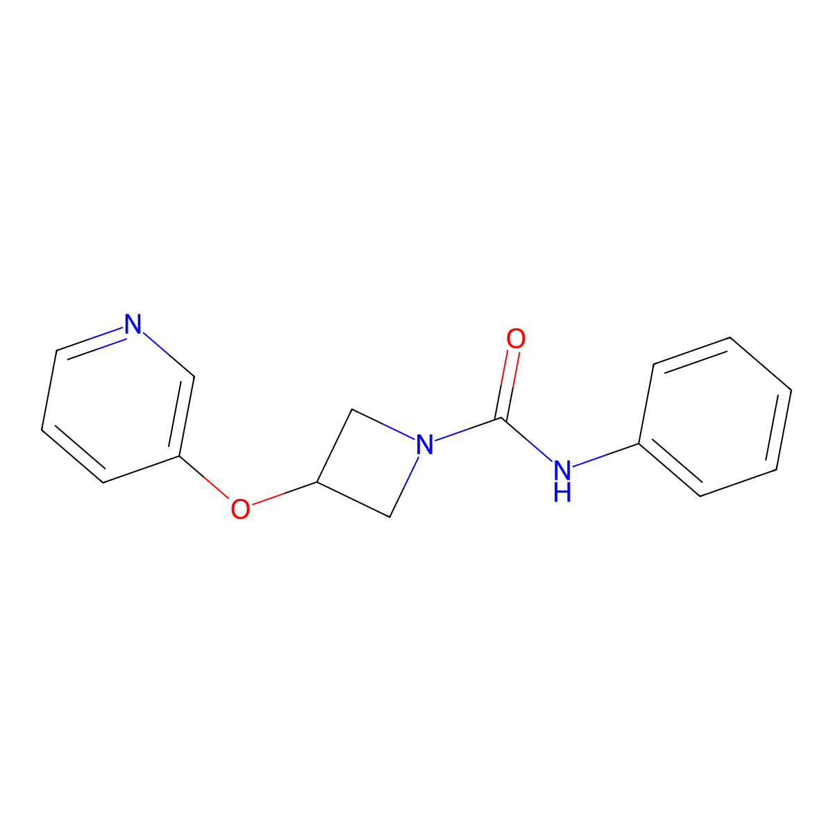 N-phenyl-3-(pyridin-3-yloxy)azetidine-1-carboxamide molecular structure, CAS 1903313-94-9