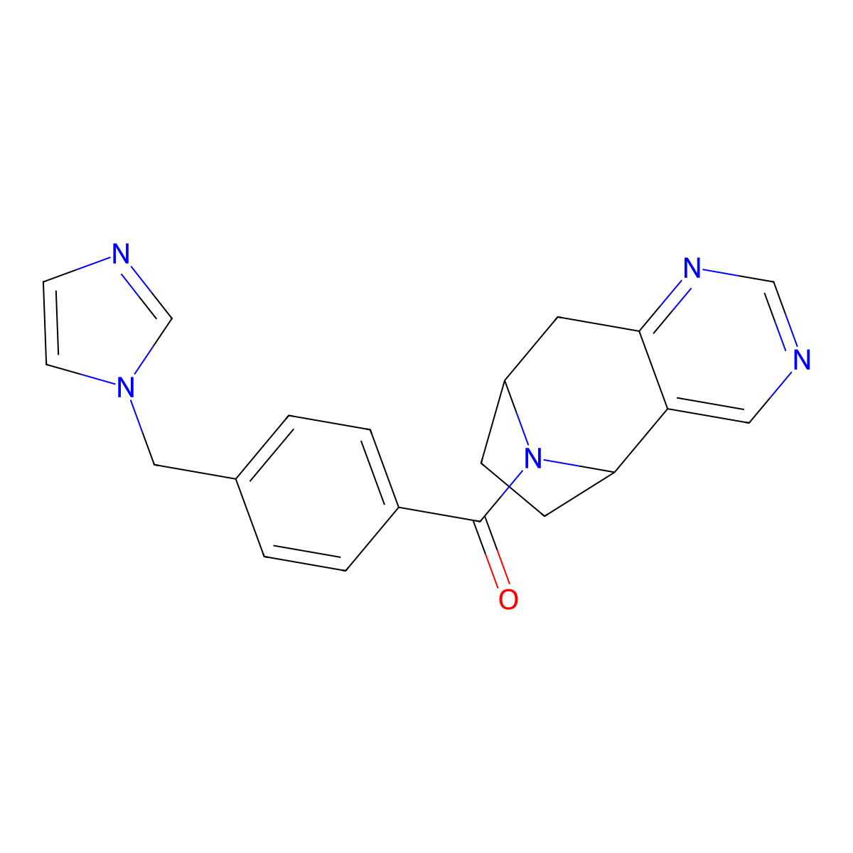 12-{4-[(1H-imidazol-1-yl)methyl]benzoyl}-4,6,12-triazatricyclo[7.2.1.0^{2,7}]dodeca-2(7),3,5-triene molecular structure, CAS 1903331-76-9