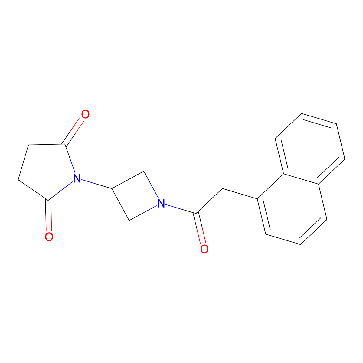 1-{1-[2-(Naphthalen-1-yl)acetyl]azetidin-3-yl}pyrrolidine-2,5-dione molecular structure, CAS 1903337-56-3