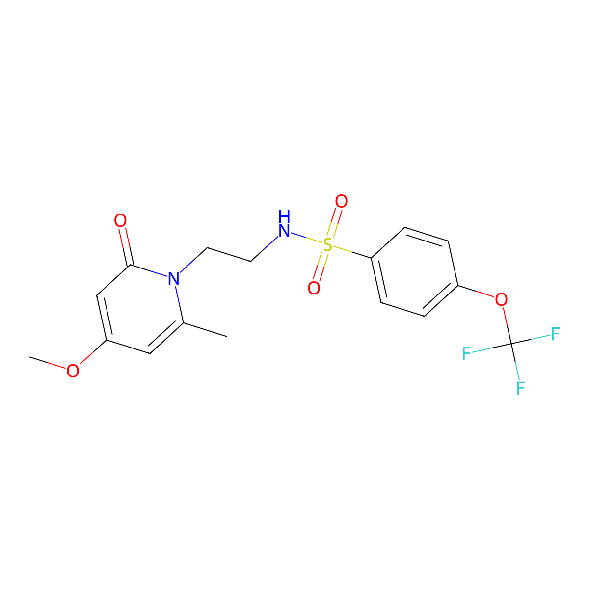 N-(2-(4-methoxy-6-methyl-2-oxopyridin-1(2H)-yl)ethyl)-4-(trifluoromethoxy)benzenesulfonamide molecular structure, CAS 1903360-89-3