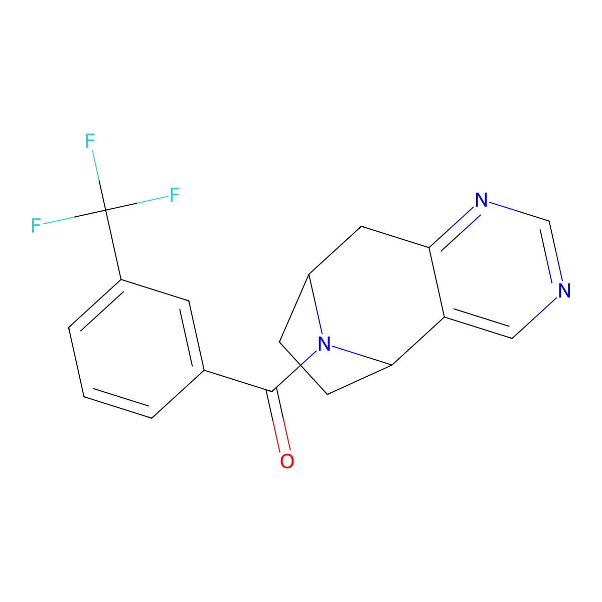 12-[3-(Trifluoromethyl)benzoyl]-4,6,12-triazatricyclo[7.2.1.0^{2,7}]dodeca-2(7),3,5-triene molecular structure, CAS 1903387-80-3