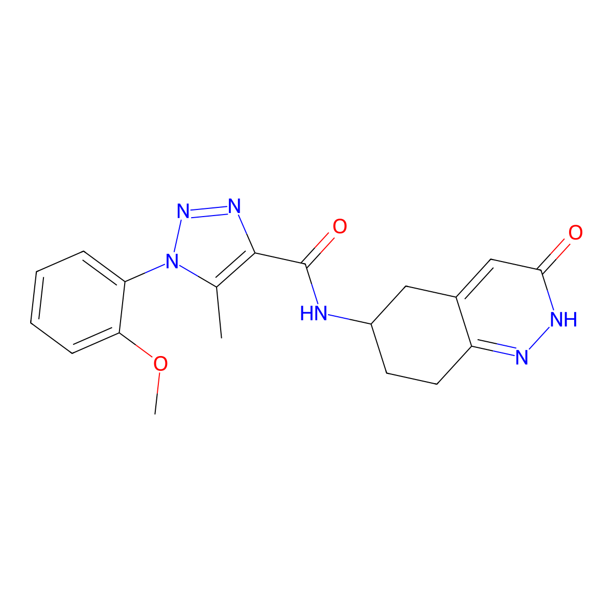 1-(2-methoxyphenyl)-5-methyl-N-(3-oxo-2,3,5,6,7,8-hexahydrocinnolin-6-yl)-1H-1,2,3-triazole-4-carboxamide molecular structure, CAS 1903388-17-9