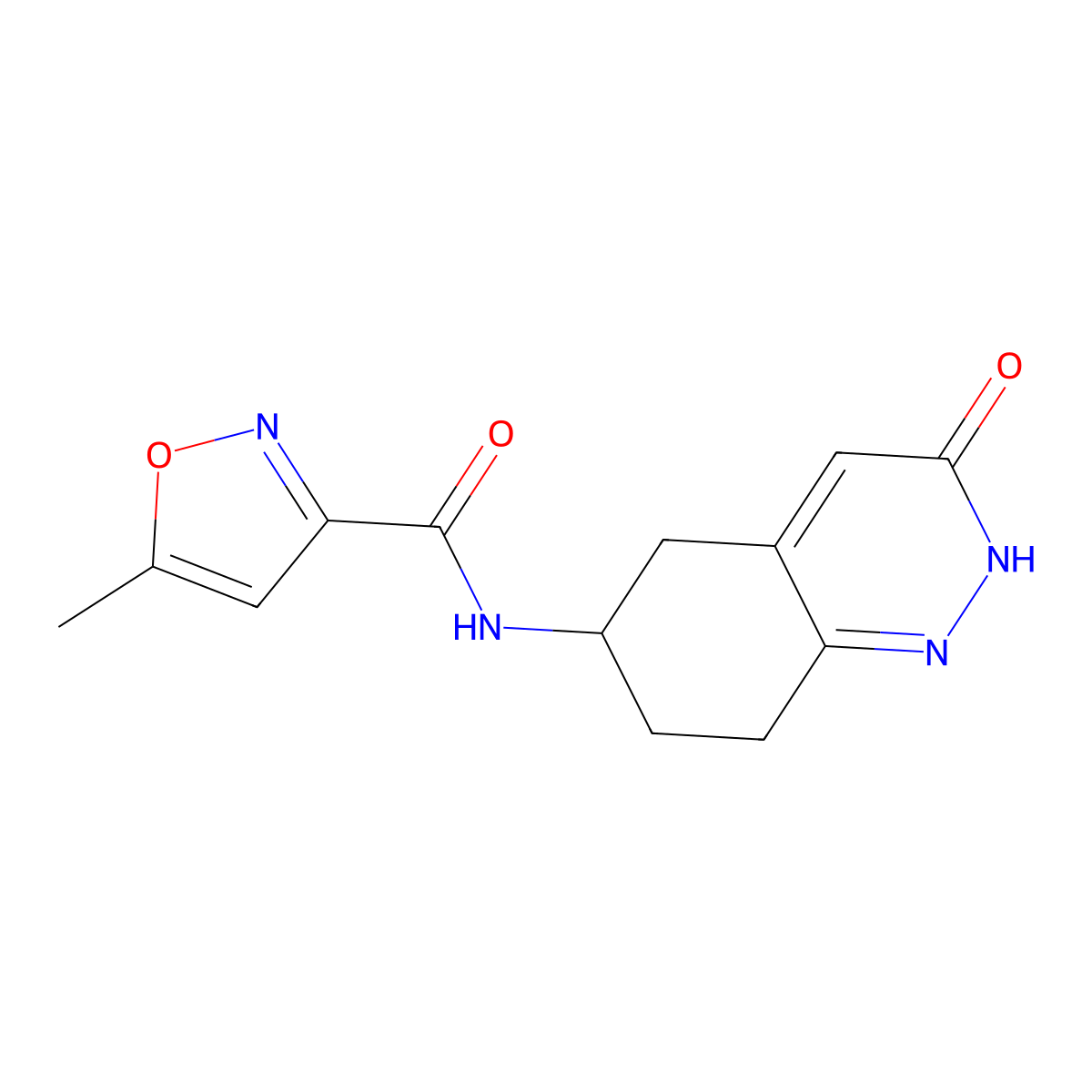 5-methyl-N-(3-oxo-2,3,5,6,7,8-hexahydrocinnolin-6-yl)isoxazole-3-carboxamide molecular structure, CAS 1903388-25-9