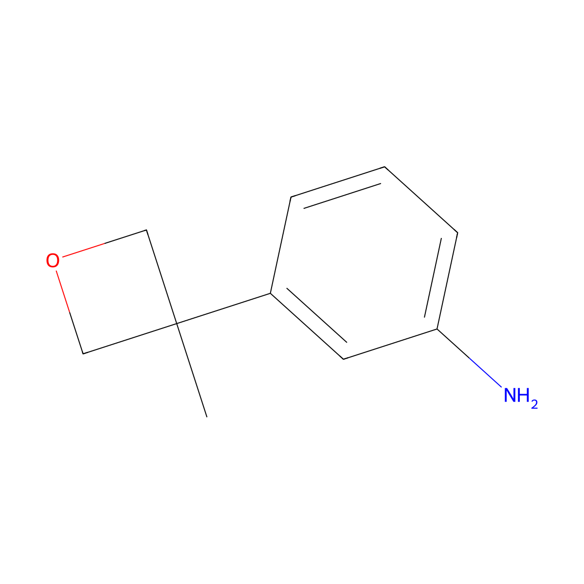 3-(3-Methyloxetan-3-yl)aniline molecular structure, CAS 1903392-10-8
