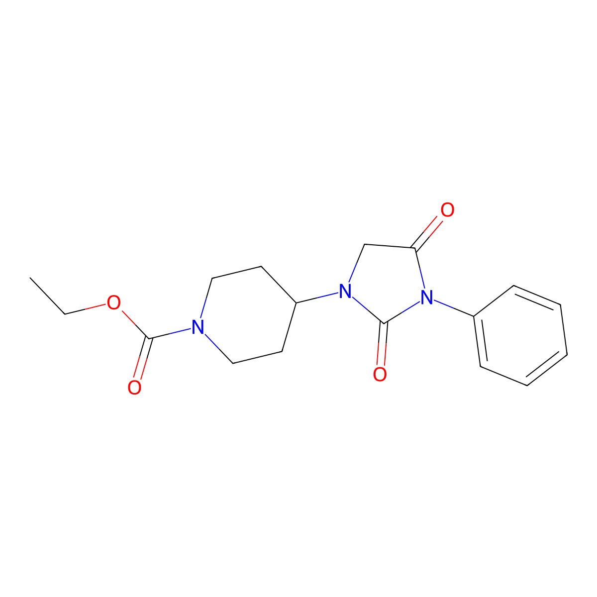 Ethyl 4-(2,4-dioxo-3-phenylimidazolidin-1-yl)piperidine-1-carboxylate molecular structure, CAS 1903395-16-3