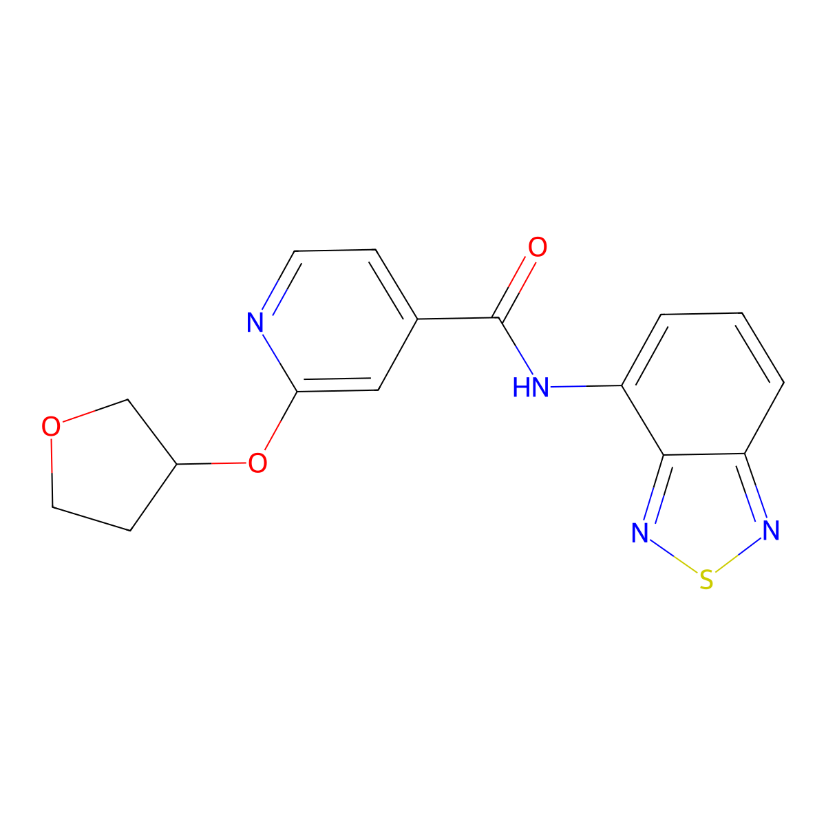 N-(benzo[c][1,2,5]thiadiazol-4-yl)-2-((tetrahydrofuran-3-yl)oxy)isonicotinamide molecular structure, CAS 1903398-65-1
