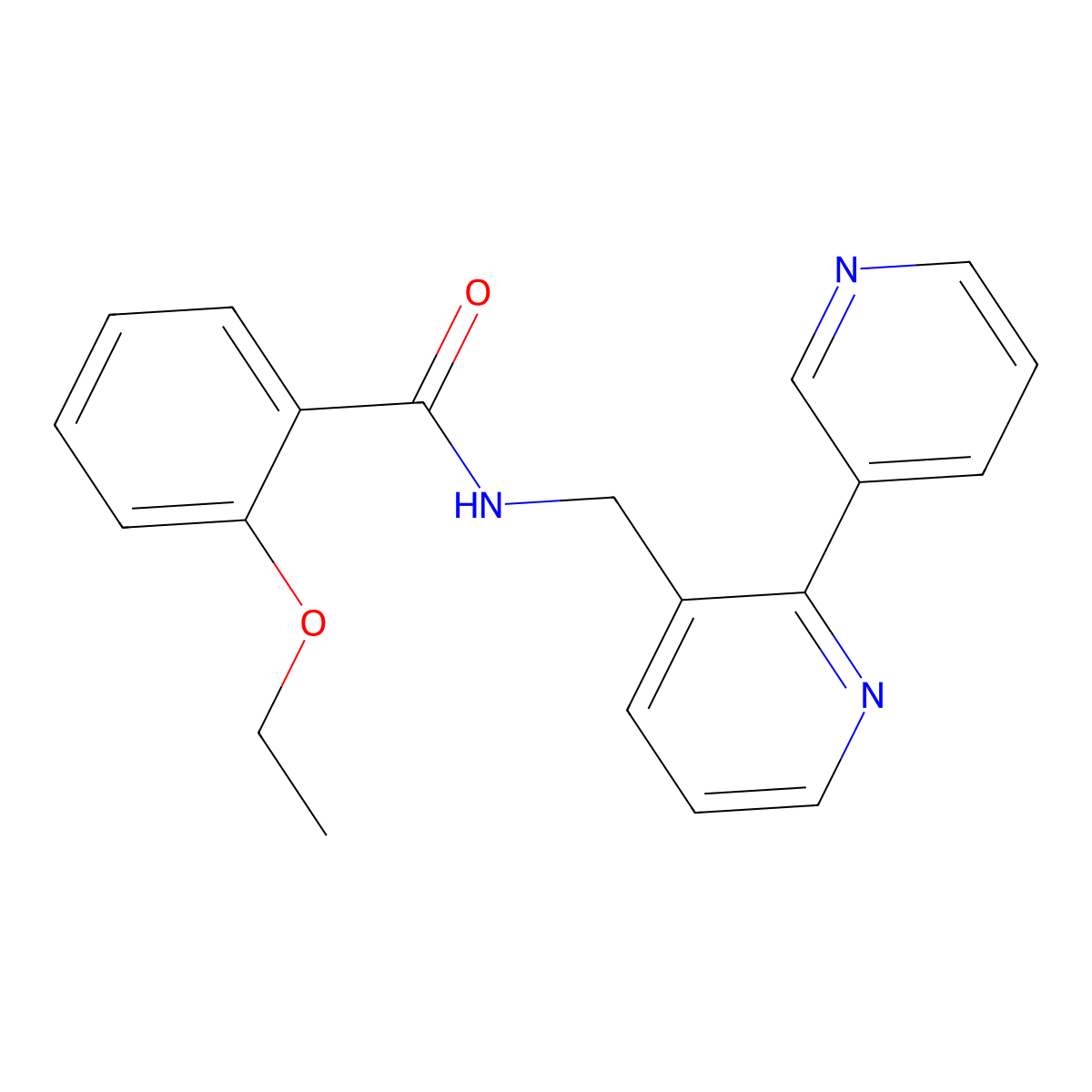 N-({[2,3'-bipyridine]-3-yl}methyl)-2-ethoxybenzamide molecular structure, CAS 1903410-21-8