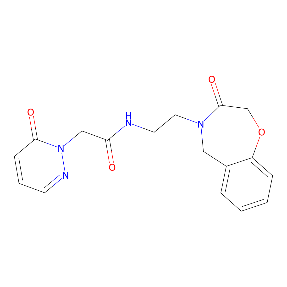 N-(2-(3-oxo-2,3-dihydrobenzo[f][1,4]oxazepin-4(5H)-yl)ethyl)-2-(6-oxopyridazin-1(6H)-yl)acetamide molecular structure, CAS 1903419-70-4