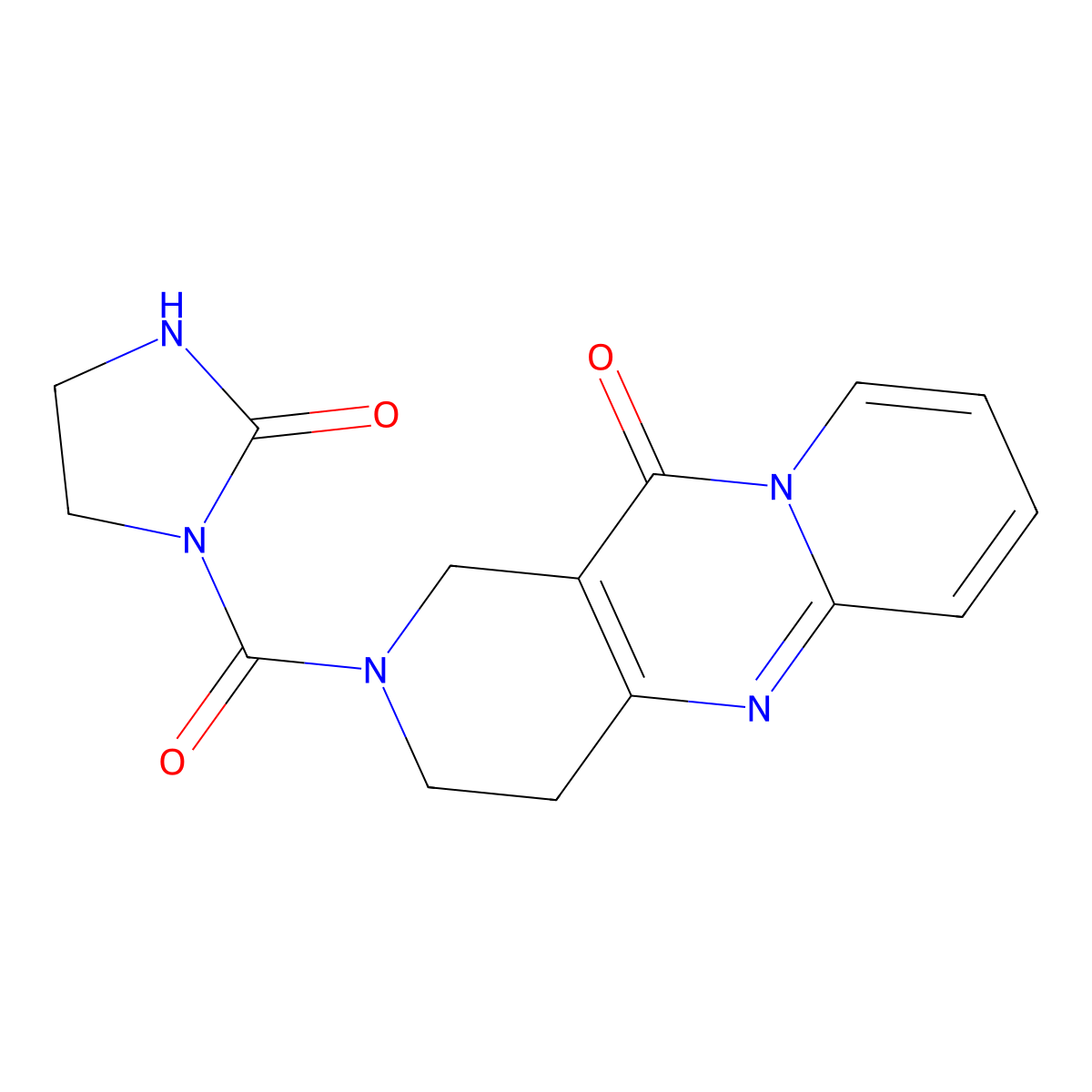 5-(2-Oxoimidazolidine-1-carbonyl)-1,5,9-triazatricyclo[8.4.0.0^{3,8}]tetradeca-3(8),9,11,13-tetraen-2-one molecular structure, CAS 1903439-45-1