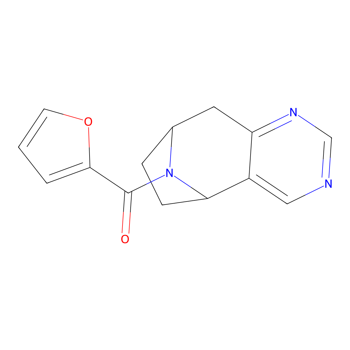 12-(Furan-2-carbonyl)-4,6,12-triazatricyclo[7.2.1.0^{2,7}]dodeca-2(7),3,5-triene molecular structure, CAS 1903440-64-1