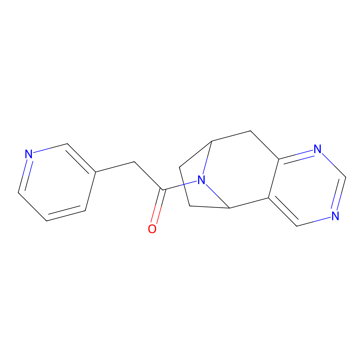 2-(Pyridin-3-yl)-1-{4,6,12-triazatricyclo[7.2.1.0^{2,7}]dodeca-2(7),3,5-trien-12-yl}ethan-1-one molecular structure, CAS 1903442-19-2