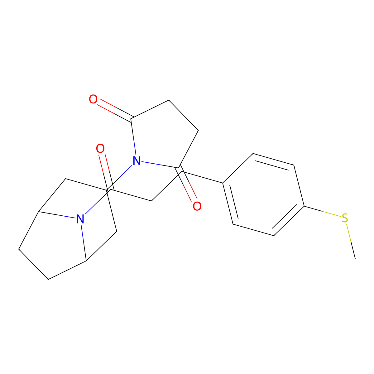 1-(8-{3-[4-(Methylsulfanyl)phenyl]propanoyl}-8-azabicyclo[3.2.1]octan-3-yl)pyrrolidine-2,5-dione molecular structure, CAS 1903446-20-7