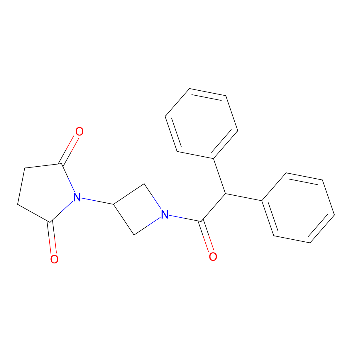 1-[1-(2,2-Diphenylacetyl)azetidin-3-yl]pyrrolidine-2,5-dione molecular structure, CAS 1903447-18-6