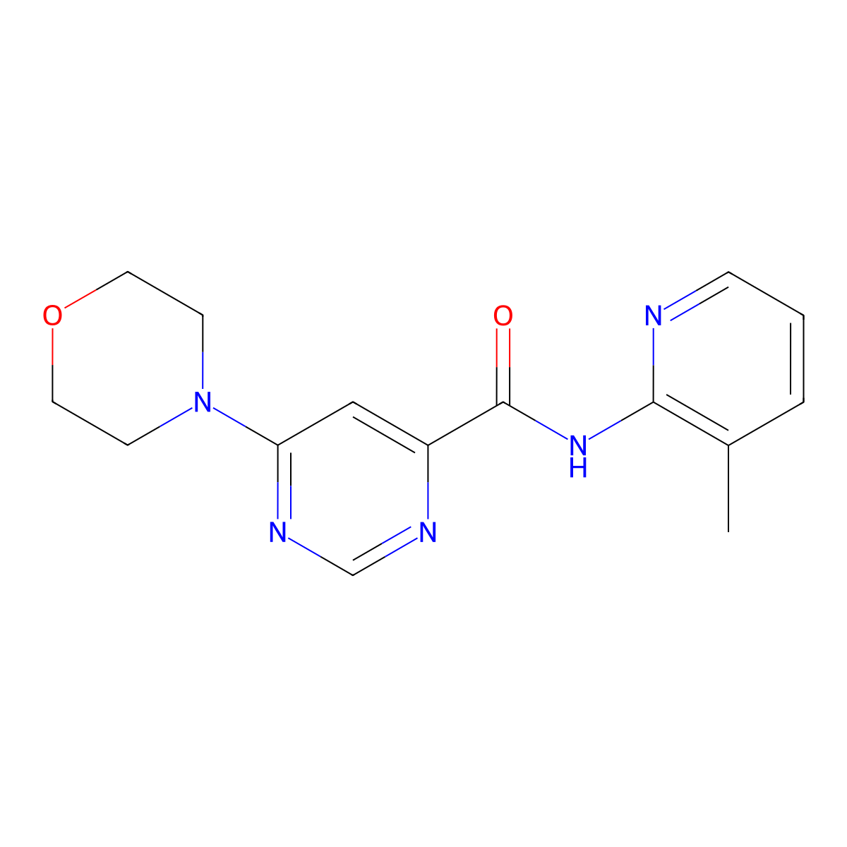 N-(3-methylpyridin-2-yl)-6-morpholinopyrimidine-4-carboxamide molecular structure, CAS 1903460-72-9