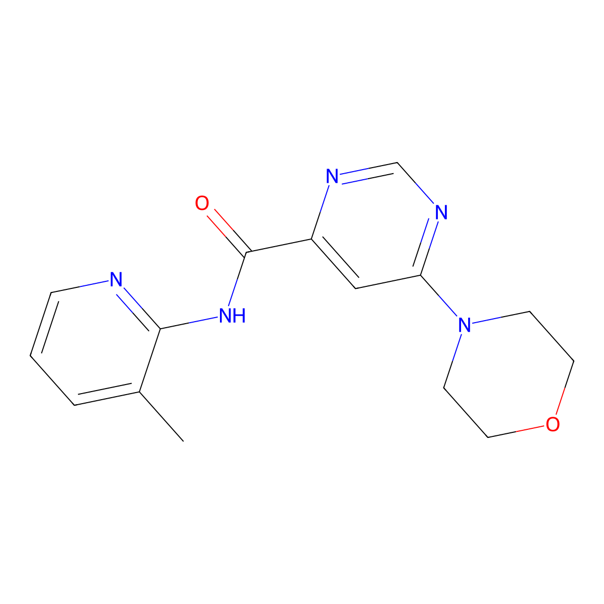 N-(3-methylpyridin-2-yl)-6-morpholinopyrimidine-4-carboxamide molecular structure, CAS 1903460-72-9