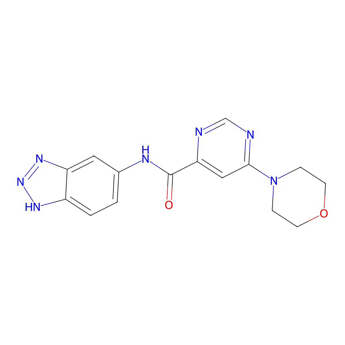 N-(1H-benzo[d][1,2,3]triazol-5-yl)-6-morpholinopyrimidine-4-carboxamide molecular structure, CAS 1903461-53-9