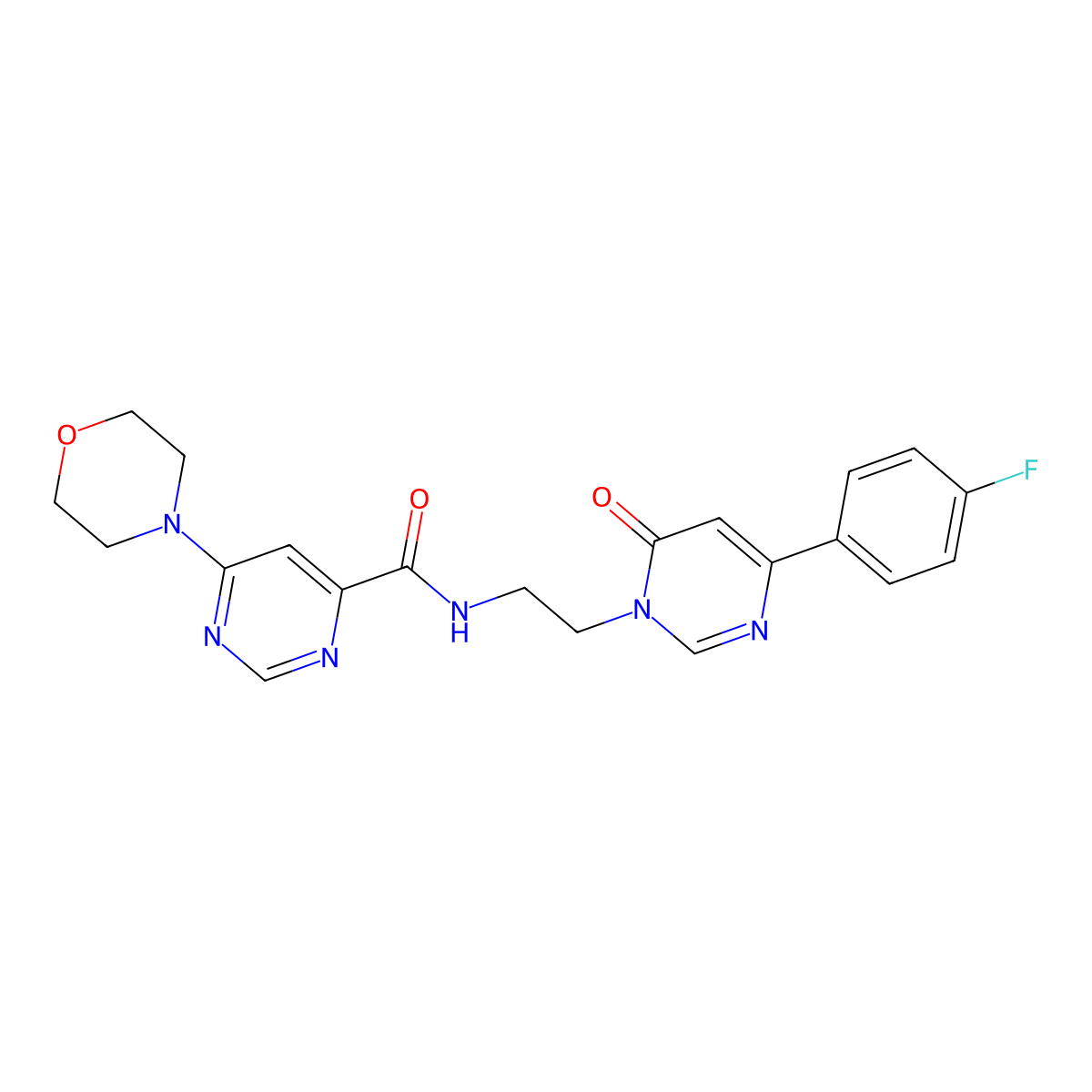 N-(2-(4-(4-fluorophenyl)-6-oxopyrimidin-1(6H)-yl)ethyl)-6-morpholinopyrimidine-4-carboxamide molecular structure, CAS 1903480-39-6