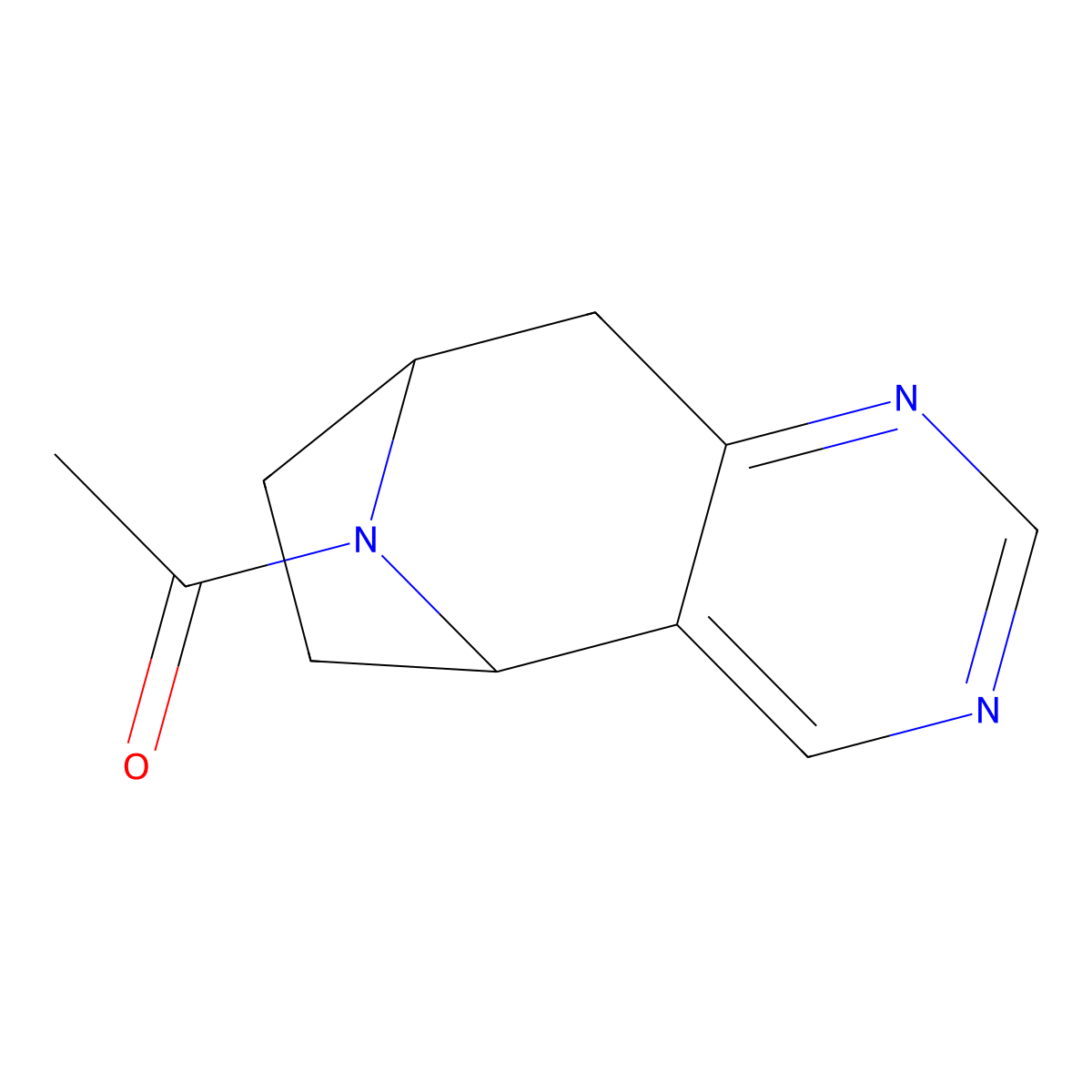 1-((5R,8S)-6,7,8,9-tetrahydro-5H-5,8-epiminocyclohepta[d]pyrimidin-10-yl)ethanone molecular structure, CAS 1903536-70-8