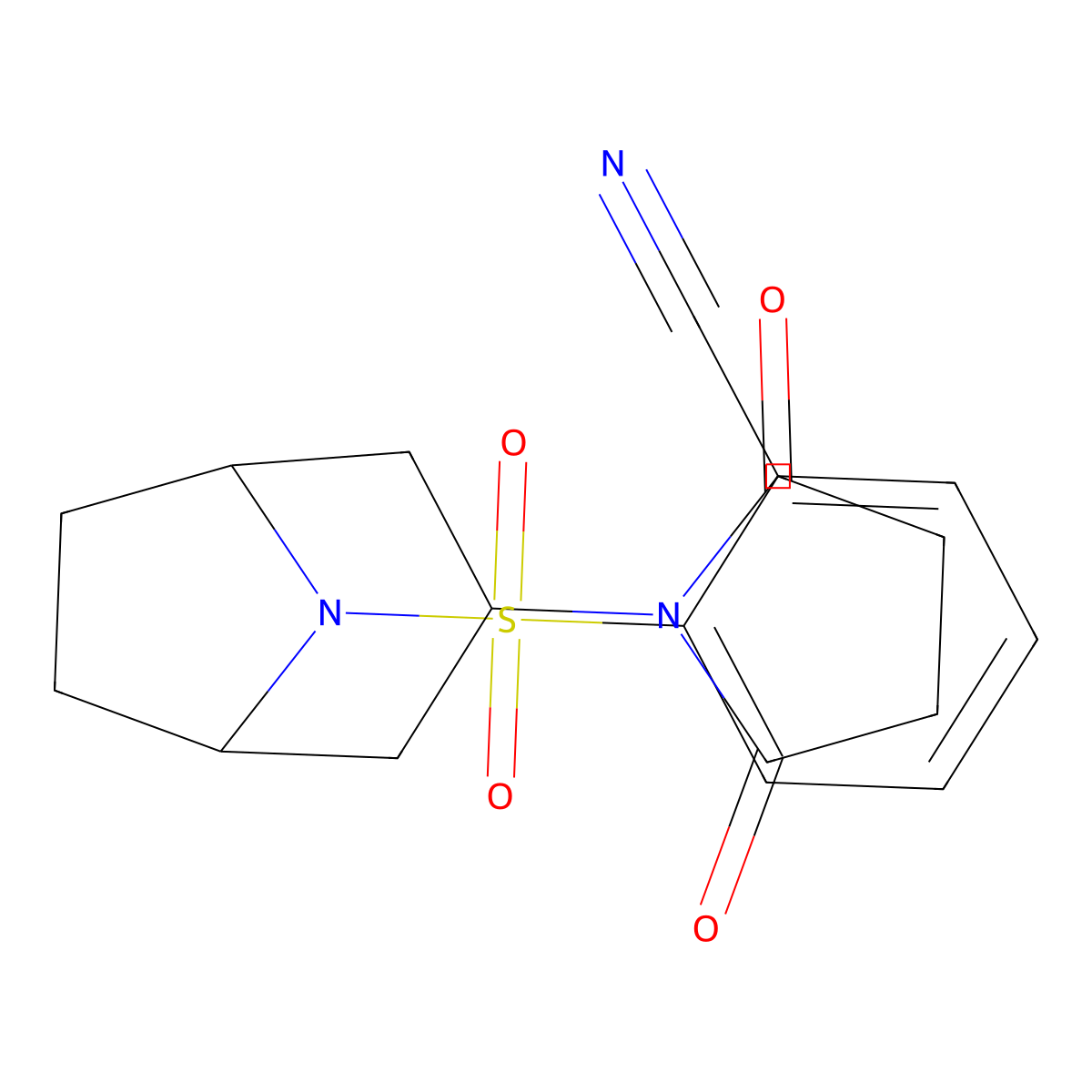 2-(((1R,5S)-3-(2,5-dioxopyrrolidin-1-yl)-8-azabicyclo[3.2.1]octan-8-yl)sulfonyl)benzonitrile molecular structure, CAS 1903544-62-6