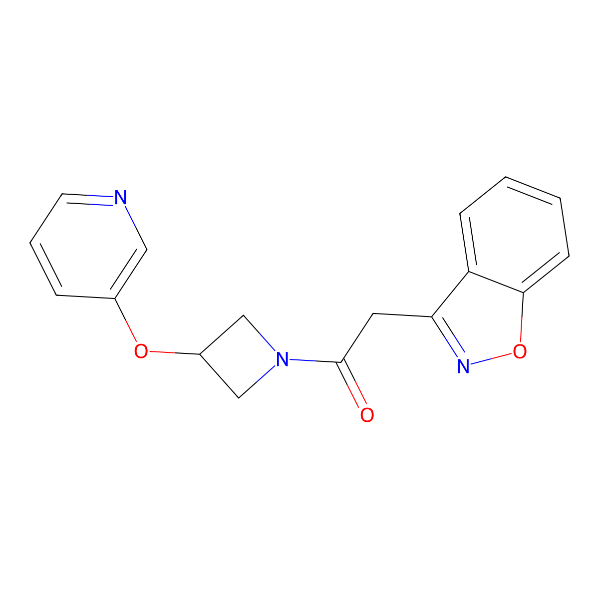 2-(Benzo[d]isoxazol-3-yl)-1-(3-(pyridin-3-yloxy)azetidin-1-yl)ethanone molecular structure, CAS 1903553-17-2