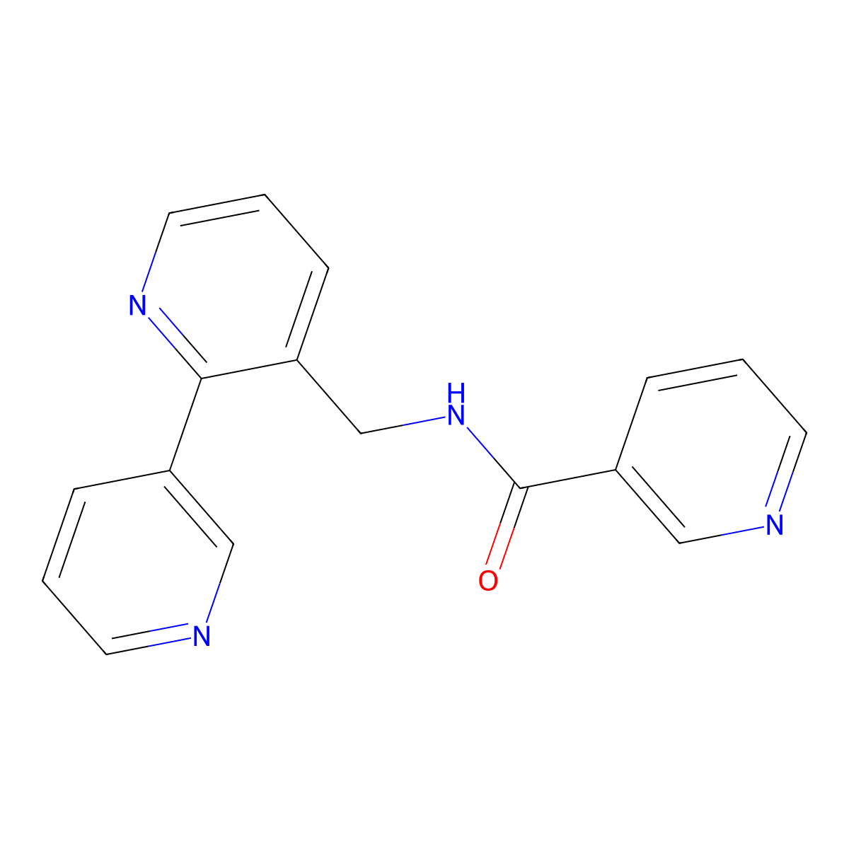 N-({[2,3'-bipyridine]-3-yl}methyl)pyridine-3-carboxamide molecular structure, CAS 1903590-02-2