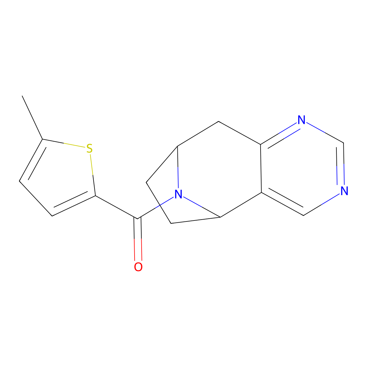 12-(5-Methylthiophene-2-carbonyl)-4,6,12-triazatricyclo[7.2.1.0^{2,7}]dodeca-2(7),3,5-triene molecular structure, CAS 1903609-38-0