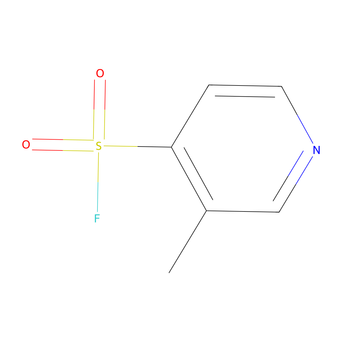 3-Methylpyridine-4-sulfonyl fluoride molecular structure, CAS 1903618-26-7