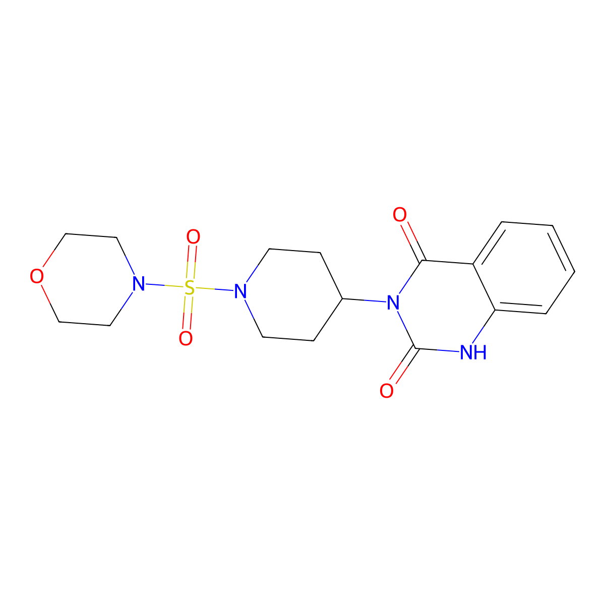 3-(1-(morpholinosulfonyl)piperidin-4-yl)quinazoline-2,4(1H,3H)-dione molecular structure, CAS 1903630-83-0