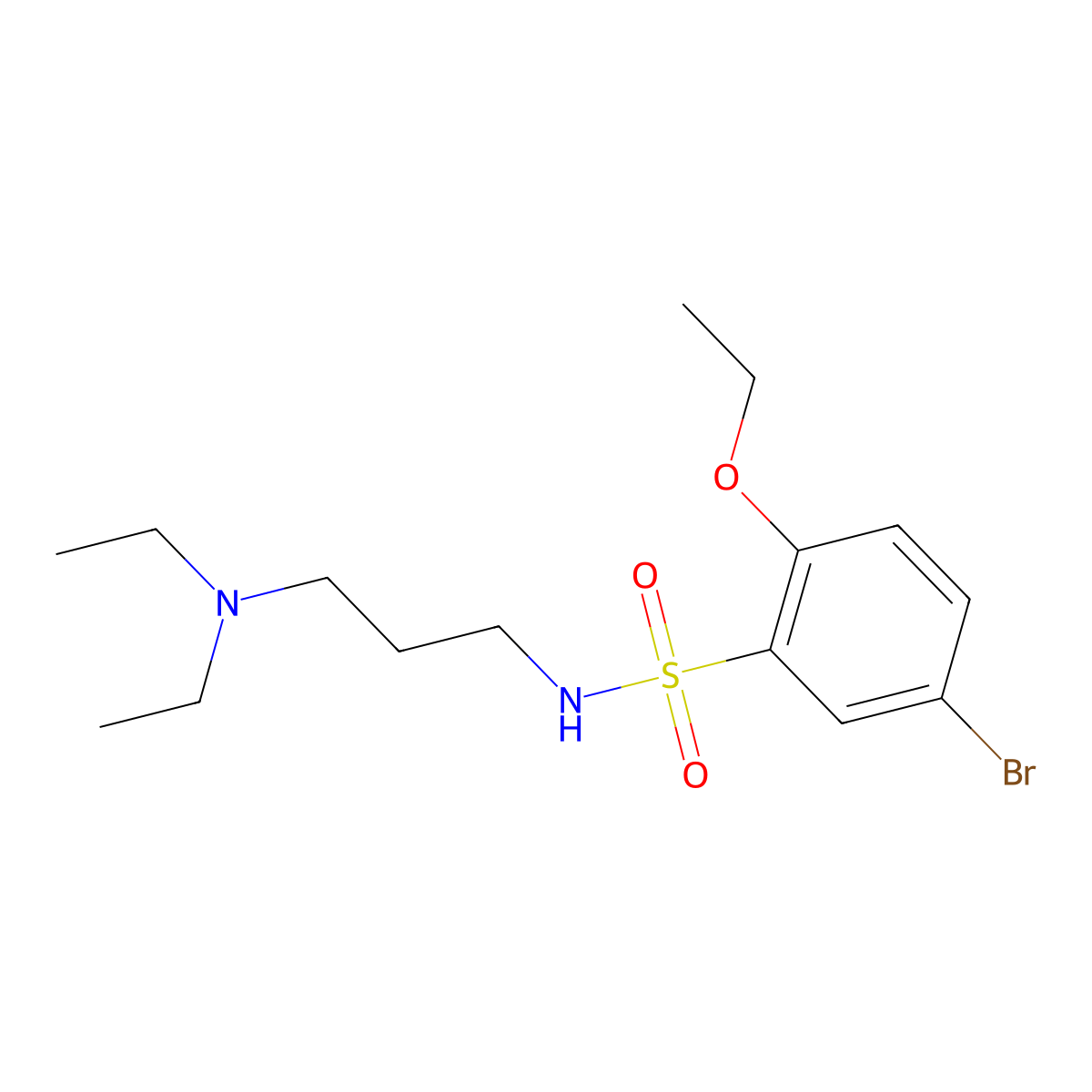 5-bromo-N-[3-(diethylamino)propyl]-2-ethoxybenzene-1-sulfonamide molecular structure, CAS 1903633-26-0