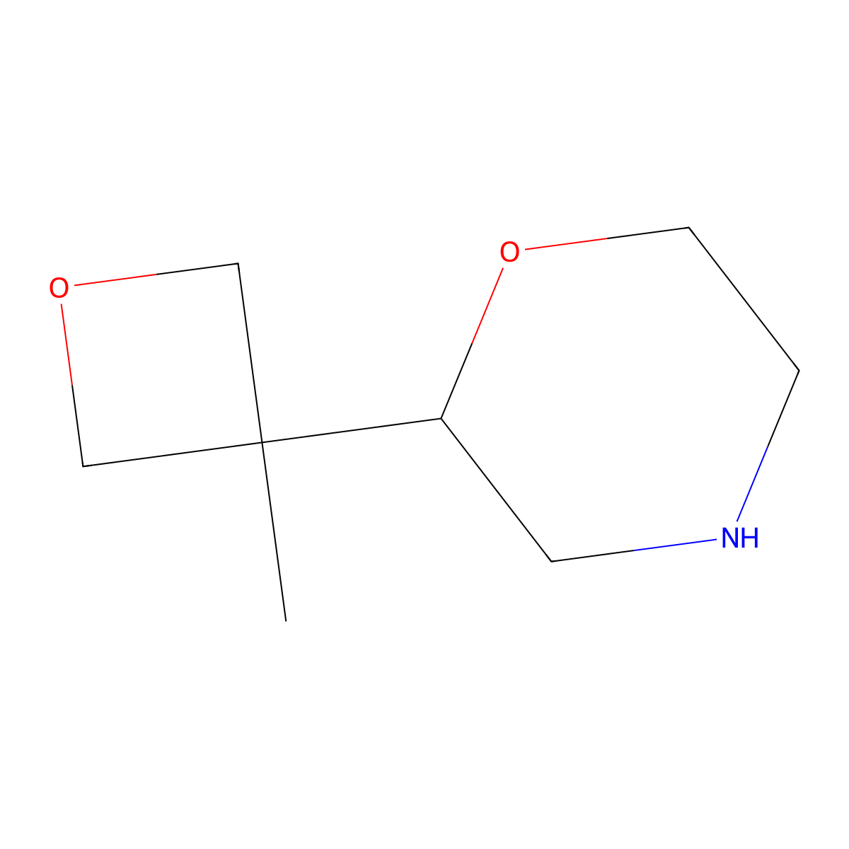 2-(3-Methyloxetan-3-yl)morpholine molecular structure, CAS 1903644-86-9