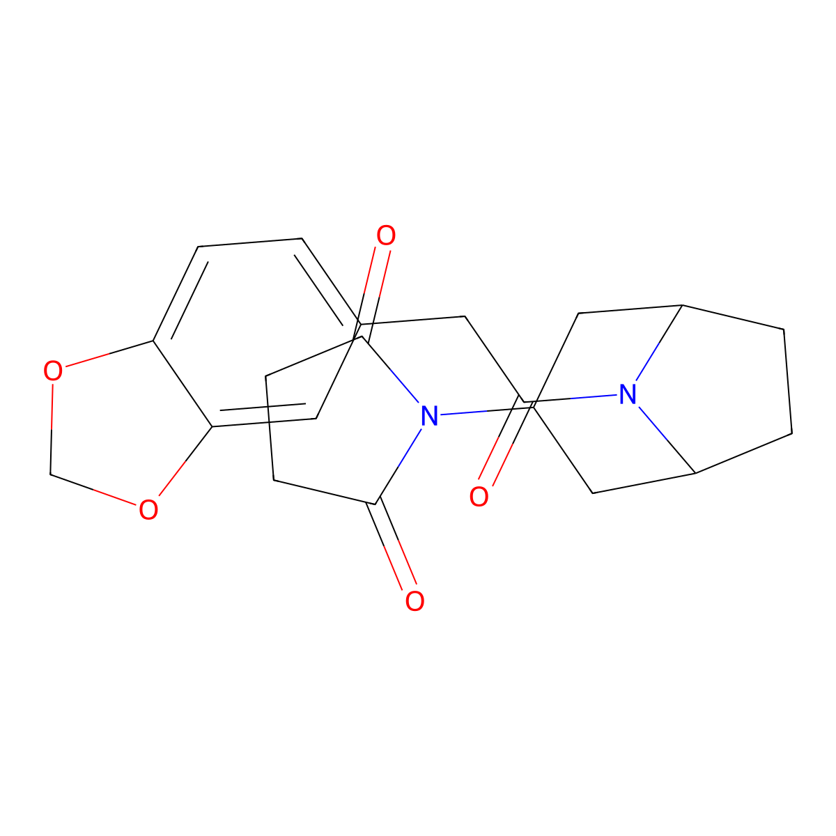 1-{8-[2-(2H-1,3-benzodioxol-5-yl)acetyl]-8-azabicyclo[3.2.1]octan-3-yl}pyrrolidine-2,5-dione molecular structure, CAS 1903647-55-1